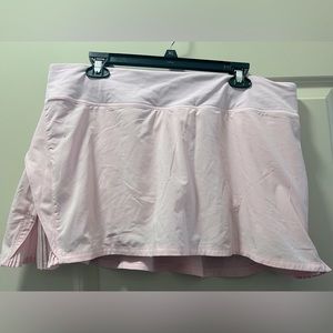 LULULEMON play off the pleats skirt size 14 baby pink(regular length)